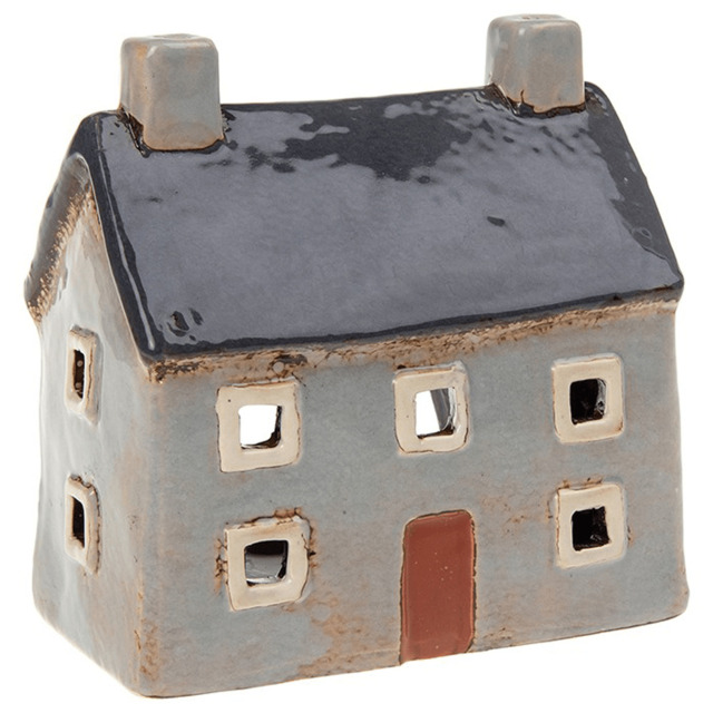 Joe Davies Village Pottery Croft House Tealight Holder - Grey 320040