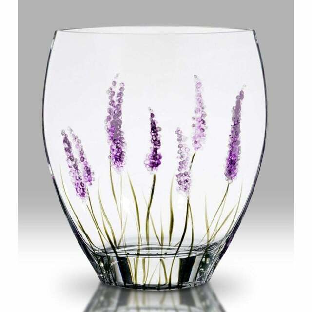 Nobile Glassware Lavender Curved Vase 21cm 1873-18