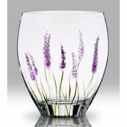 Nobile Glassware Lavender Curved Vase 21cm 1873-18