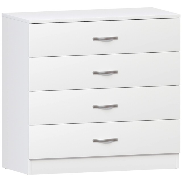 Vida Designs White Chest Of Drawers, 4 36d X 75w X 72h Cm (4 Drawers),