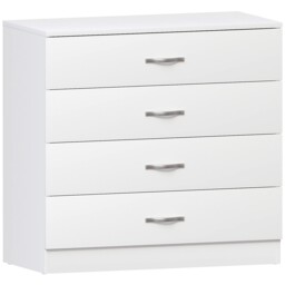 Vida Designs White Chest Of Drawers, 4 36d X 75w X 72h Cm (4 Drawers),
