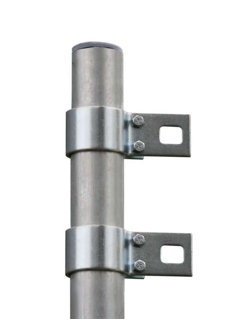 "13.1""/ 4m Metal Galvanised Shade Sail Pole With Bracket Clamp Outdoor"