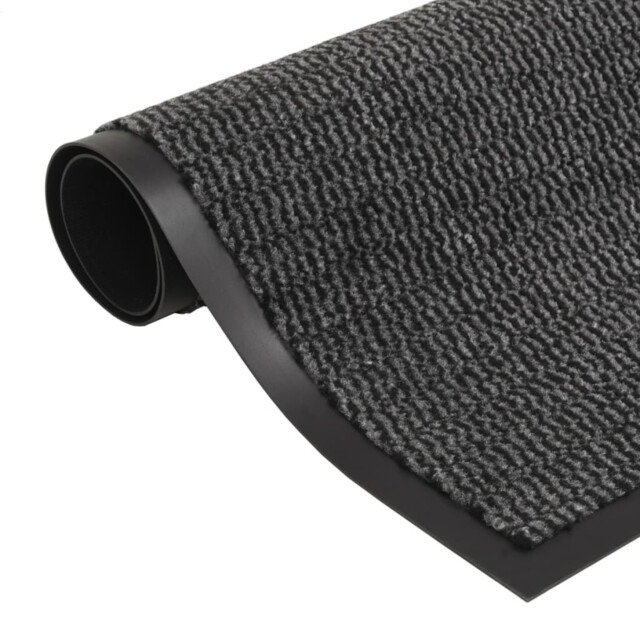 Door Mat Anthracite 40x60 Cm Tufted Polypropylene Rubber Backing