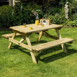 Rowlinson Premier Heavy Duty Softwood Picnic Table 1.2m