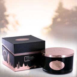 Luxury Scented Candle Hyde Park Floral 3 Wick Wax Gift - Ashleigh &