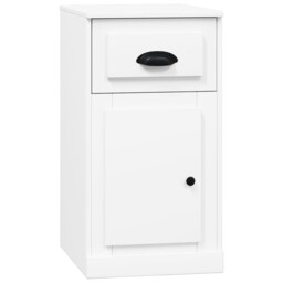 Side Cabinet Sideboard Bedroom Side Table With Drawer Engineered Wood