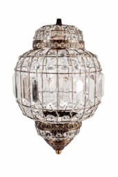 Moroccan Style Antique Brass K9 Crystal Chandelier Ceiling Light Shade