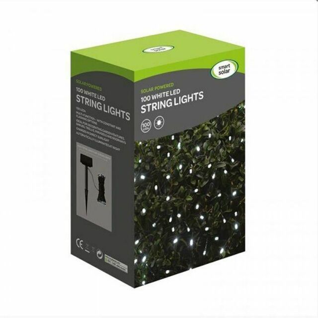 Smart Solar Outdoor 100 Led String Solar Powered Lightning Lights -