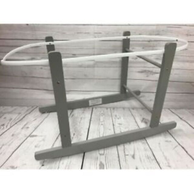 Cuddles Collection Rocking Stands Moses Basket Grey