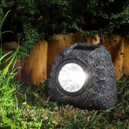 Solar Led Rock Lights Outdoor Garden Lighting 4p Set Light Up Stone