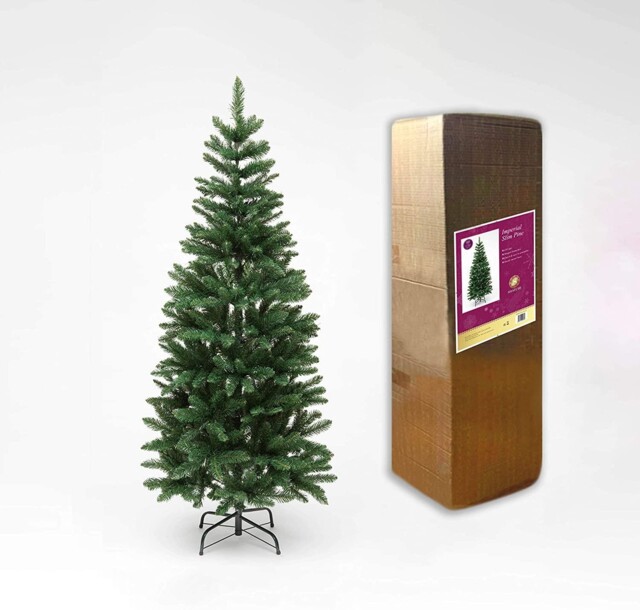 Christmas Tree Slim Pencil Pine Green Artificial Bushy Xmas Home Decor