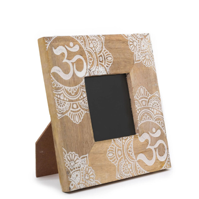 Small Mango Wood Picture Framel (for 10x15cm) 20x20x2cm - Mandala -
