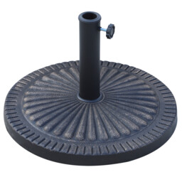 Patio Umbrella Base Bronze Tone Resin Φ49x32cm Heavy 14kg Decorative