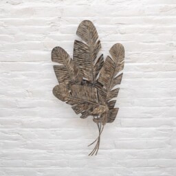116cm Metal Feather Wall Art Large Decorative Wall Decor Sculpture