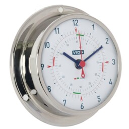 Vion Ship Clock Stainless Steel Glossy 97mm X 40mm A080c Radio Sectors