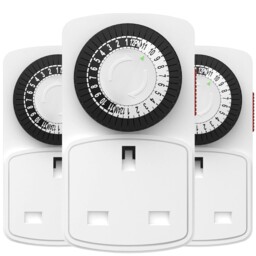 24h Plug-in Timer Socket Mechanical Mini Switch For Lights Appliances