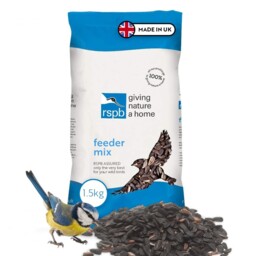 Rspb Wild Bird Feeder Mix 1.5kg Designed For Putting Into A Tubular