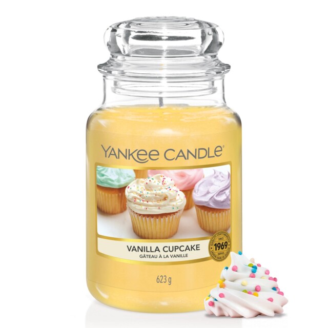 Yankee Candle Scented - Vanilla Cupcake Large Large Jar Candle, Yellow