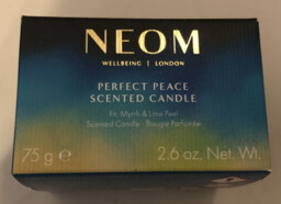 Neom Perfect Peace Scented Candle Pine, Myrrh & Lime Peel 75g
