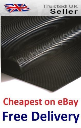 Dog Kennel Cage Pen Floor Fine Ribbed Corrugated Rubber Matting 1.4m