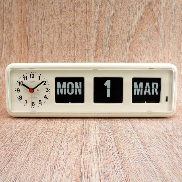 Grayson White Digital Desktop Easy To Read Calendar Clock Dementia -