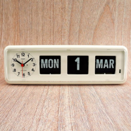 Grayson White Digital Desktop Easy To Read Calendar Clock Dementia -