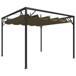 Garden Gazebo With Retractable Roof 3x3 M 180 G/m²