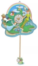 "Disney Peter Pan 70th Anniversary Wall Clock 13.3"" Roman Numeral"