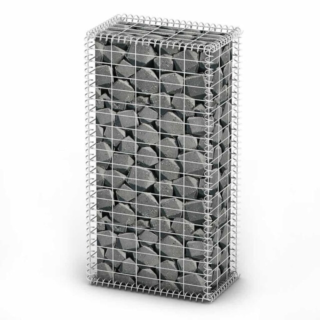 Gabion Basket Retaining Wall With Lid Stone Basket Cage Galvanized