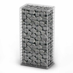 Gabion Basket Retaining Wall With Lid Stone Basket Cage Galvanized