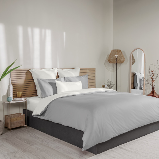 Emma Bed Linen Fresh Percale Duvet Cover TC 225x220 Reversible