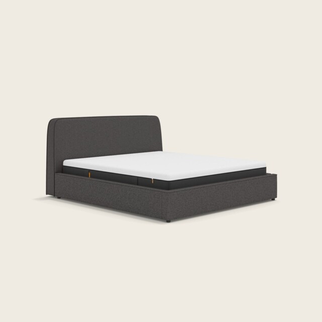 Emma Storage Bed Super King - 180 x 200cm - Dark Grey - Plain Headboard