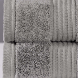 Luxury Bamboo Towel Set in Grey