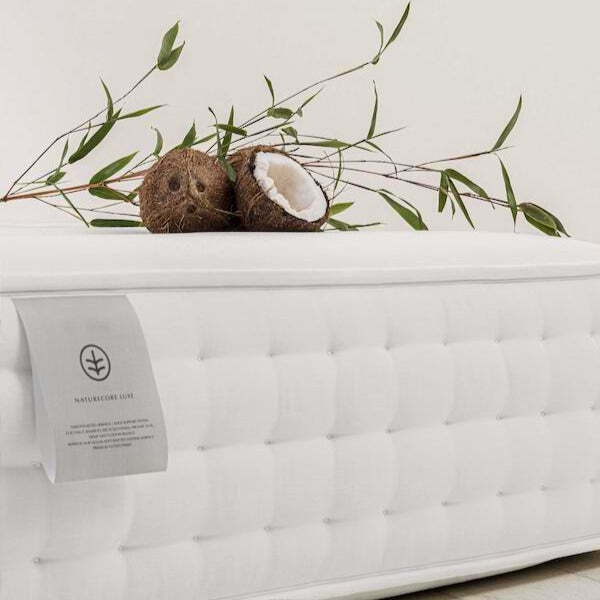 'CocoCore' Natural Bamboo Mattress - 7000 Pocket Springs (Coconut, Bamboo & Hemp) - Split / Emperor