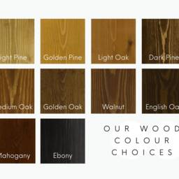 Solid Wood End Sofa Table Narrow Side - Various Sizes & Colours Available - thumbnail 4