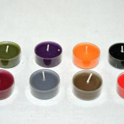4 Wooden Candlesticks For Tea Lights, Beechwood Candlesticks, Advent Wreath Make Your Own - thumbnail 3