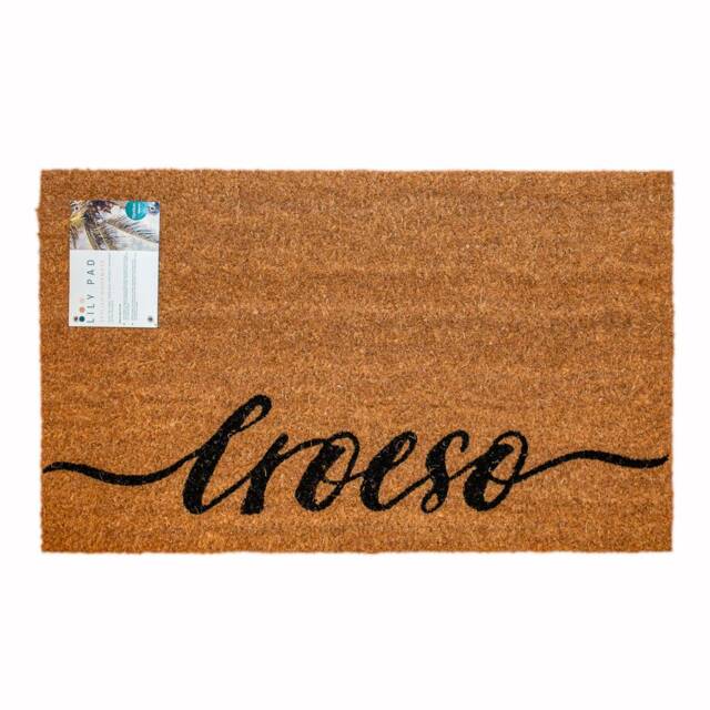 Croeso Door Mat - Welsh Welcome Coir Doormat House Warming Gift, New Home. Gift Coir Door Mat Indoor By Lpdoormats - image 1