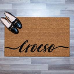 Croeso Door Mat - Welsh Welcome Coir Doormat House Warming Gift, New Home. Gift Coir Door Mat Indoor By Lpdoormats - thumbnail 2