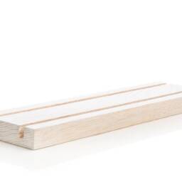 Personalized Oak Wood Multiple Business Card Holder Desk Organizer Company Gift - thumbnail 2