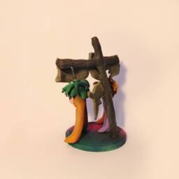 Alice in Wonderland - Mome Raths. Handmade Polymer Clay Action Figure. Unique Collectible - thumbnail 3