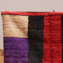 Colorful Abstract Boujad Rug Handmade Moroccan Wool Carpet - thumbnail 3