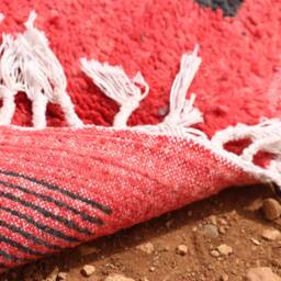 Colorful Abstract Boujad Rug Handmade Moroccan Wool Carpet - thumbnail 4
