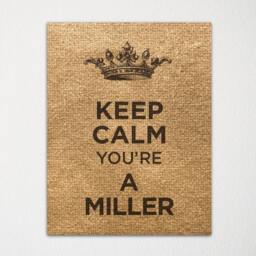 Last Name Keep Calm Print - Custom Fine Art Choice Of Color Purchase 3 & Receive 1 Free - thumbnail 3