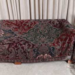 Luxury Boiled Pure Merino Wool Reversible Sofa Or Bed Throws For Ultimate Comfort & Style - Classic Indian Paisley in Multicolour - thumbnail 2