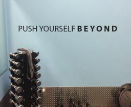 Push Yourself Beyond, Gym Wall Decor, Fitness Studio Ideas, Ideas - thumbnail 1