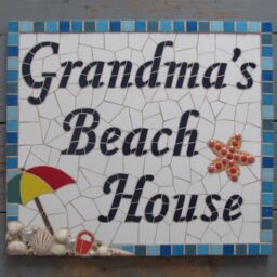 Mosaic House Sign, Name Plaque Different Sizes & Designs Available For Home Or Business - thumbnail 2