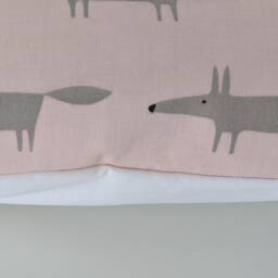 Cushion Cover in Scion Mini Mr Fox Blush Pink Grey 16 - thumbnail 2