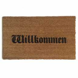 Welcome Doormat - Olde German Willkommen - Outdoor Coir Rug - thumbnail 1
