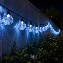 Waterproof Solar Bubble Ball Light, Outdoor Garden Led Powered Decor, Floating Party Lighting - thumbnail 4