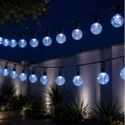Waterproof Solar Bubble Ball Light, Outdoor Garden Led Powered Decor, Floating Party Lighting - thumbnail 2